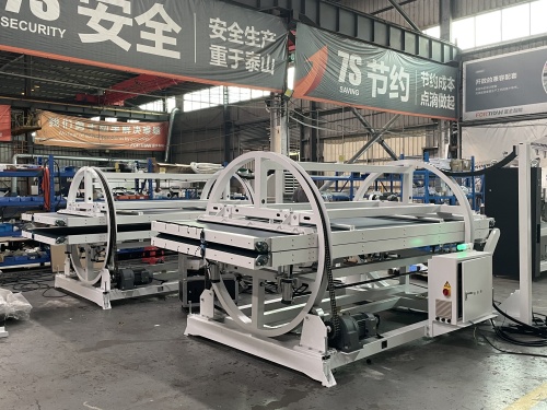 Effektivitetsdrevet stil: Bælteomsætningsmaskine: 180° materiale vippe, nul manuel indsats, maksimal produktivitet